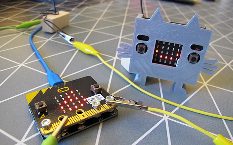 En Micro:Bit, foto
