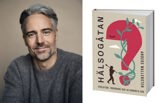 Författaren Anders Wallensten och omslaget på hans bok