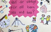 Barnteckningar som visar olika saker som är viktigt för barn.