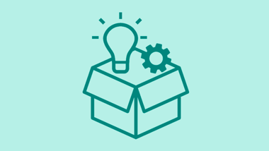 Illustration av en låda med olika verktyg.