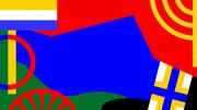 Collage av flaggor som representerar nationella minoriteter.