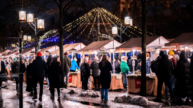 Julmarknad i Kungsträdgården.